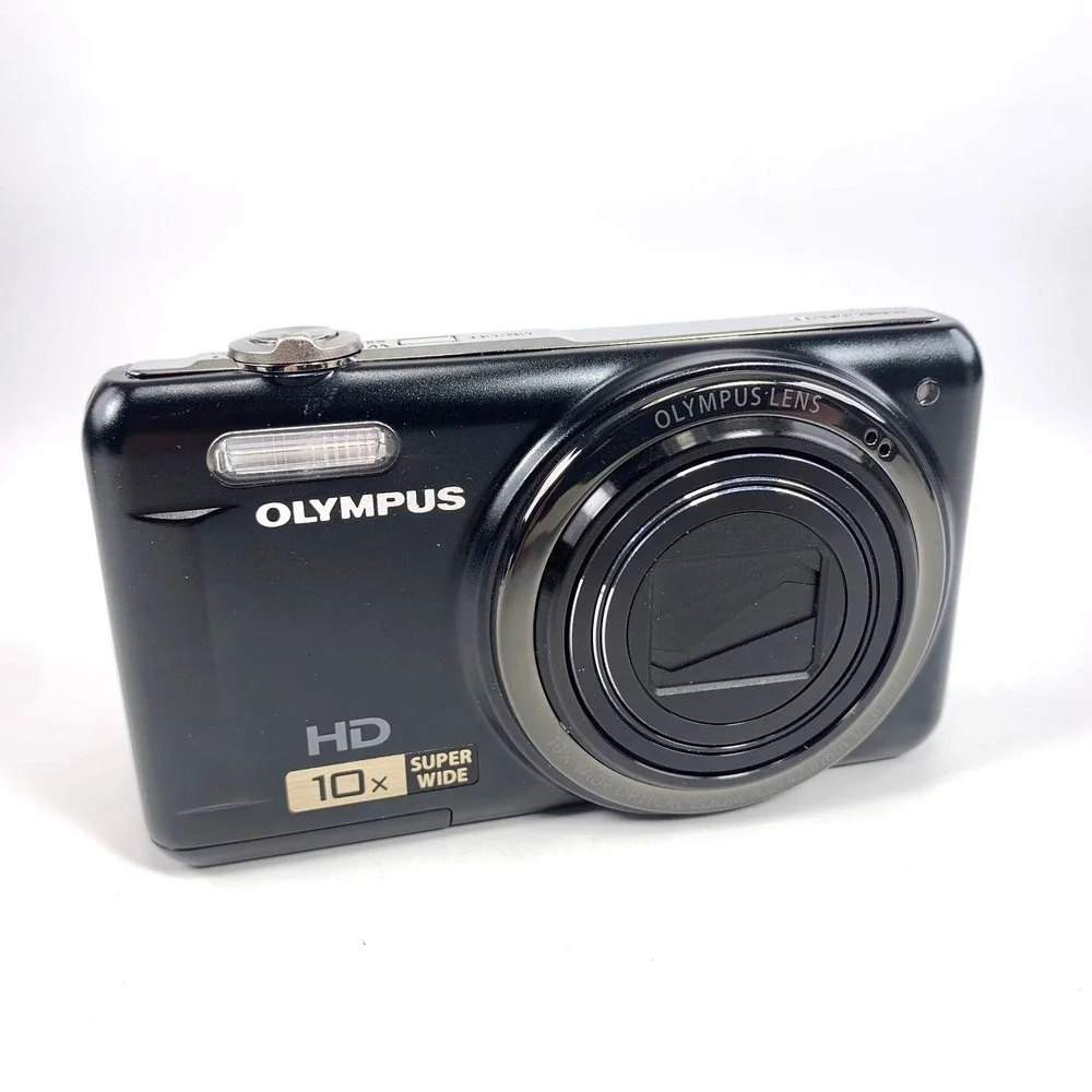 Olympus‎ VR-310 14mp Digital Camera w/ 3 Batteries Charger SD Card & Bag TESTED